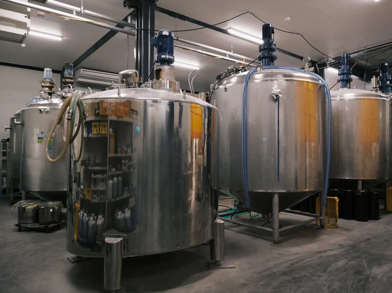 新潟麦酒の醸造タンク