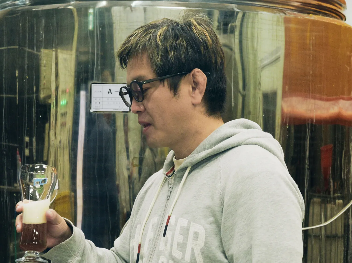 新潟麦酒の醸造風景